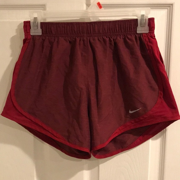 Nike Pants - Maroon and red dri-fit Nike shorts
